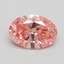 1.51 Ct. Fancy Vivid Pink Oval Lab Grown Diamond