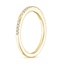 18K Yellow Gold Cinta Art Deco Diamond Ring, smallside view