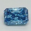 1.62 Ct. Fancy Vivid Blue Radiant Lab Grown Diamond