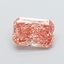 1.31 Ct. Fancy Vivid Brownish Pink Radiant Lab Grown Diamond