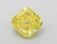 1.07 Ct. Fancy Vivid  Yellow Cushion Lab Grown Diamond
