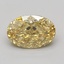 2.11 Ct. Fancy Vivid Yellow Oval Lab Grown Diamond