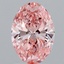 2.06 Ct. Fancy Vivid Pink Oval Lab Grown Diamond