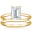 18KY Moissanite Hazel Bridal Set, smalltop view