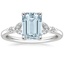 18K White Gold Verbena Diamond Ring, smalltop view
