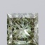 1.91 Ct. Fancy Vivid Green Princess Lab Grown Diamond