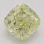 2.33 Ct. Fancy Light Yellow Cushion Diamond