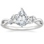 18K White Gold Willow Diamond Ring (1/8 ct. tw.), smalltop view