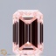 0.94 Ct. Fancy Intense  Pink Emerald Lab Grown Diamond