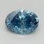 3.01 Ct. Fancy Vivid Blue Oval Lab Grown Diamond