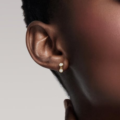 Dua Lab Diamond Bezel Drop Earrings (2/5 ct. tw.)