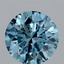 2.06 Ct. Fancy Vivid Blue Round Lab Grown Diamond