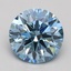 1.97 Ct. Fancy Intense Blue Round Lab Grown Diamond