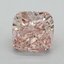 5.52 Ct. Fancy Vivid Pink Cushion Lab Grown Diamond