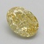 1.07 Ct. Fancy Light  Yellow Oval Lab Grown Diamond