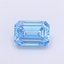 1.13 Ct. Fancy Vivid  Blue Emerald Lab Grown Diamond