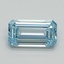 1.02 Ct. Fancy Vivid Blue Emerald Lab Grown Diamond
