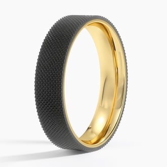 Mojave Maverick Florentine Zirconium 5mm Wedding Ring