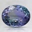 9.1x7.1mm Unheated Parti-Color Oval Tanzanite