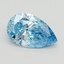 0.89 Ct. Fancy Vivid Blue Pear Lab Grown Diamond