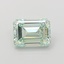 1.13 Ct. Fancy Intense  Green Emerald Lab Grown Diamond