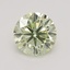 0.50 Ct. Light Green-Yellow Round Diamond