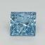 1.60 Ct. Fancy Vivid Blue Princess Lab Grown Diamond