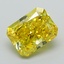 2.61 Ct. Fancy Vivid Yellow Radiant Lab Grown Diamond