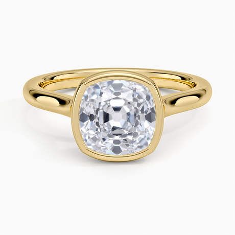 Bezel Set Engagement Ring - Luna