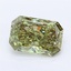 1.01 Ct. Fancy Vivid Green Radiant Lab Grown Diamond