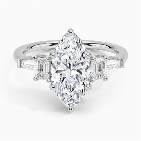 Platinum Cleo Five Stone Diamond Ring