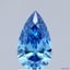 0.94 Ct. Fancy Vivid  Blue Pear Lab Grown Diamond