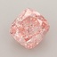 1.54 Ct. Fancy Vivid  Pink Cushion Lab Grown Diamond