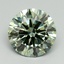 4.20 Ct. Fancy Vivid Green Round Lab Grown Diamond