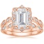 14KR Moissanite Cadenza Halo Diamond Bridal Set (1/4 ct. tw.), smalltop view