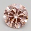 2.50 Ct. Fancy Intense Pink Round Lab Grown Diamond