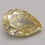 3.93 Ct. Fancy Intense Yellow Pear Lab Grown Diamond