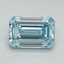 3.51 Ct. Fancy Intense Blue Emerald Lab Grown Diamond