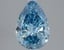 2.00 Ct. Fancy Vivid  Blue Pear Lab Grown Diamond