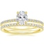 18K Yellow Gold Demi Diamond Ring with Luxe Ballad Diamond Ring