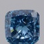 1.01 Ct. Fancy Vivid  Blue Cushion Lab Grown Diamond