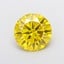 2.79 Ct. Fancy Vivid  Yellow Round Lab Grown Diamond