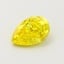 0.59 Ct. Fancy Vivid  Yellow Pear Lab Grown Diamond