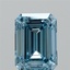 1.51 Ct. Fancy Vivid  Blue Emerald Lab Grown Diamond