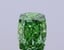 0.84 Ct. Fancy Vivid  Green Cushion Lab Grown Diamond