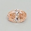 0.41 Ct. Fancy Vivid Pink Oval Lab Grown Diamond