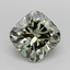 2.02 Ct. Fancy Vivid  Green Cushion Lab Grown Diamond