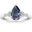 18K White Gold Verbena Diamond Ring, smalltop view