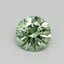 0.51 Ct. Fancy Vivid Pacific Green Round Lab Grown Diamond