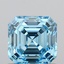 1.04 Ct. Fancy Vivid Blue Asscher Lab Grown Diamond